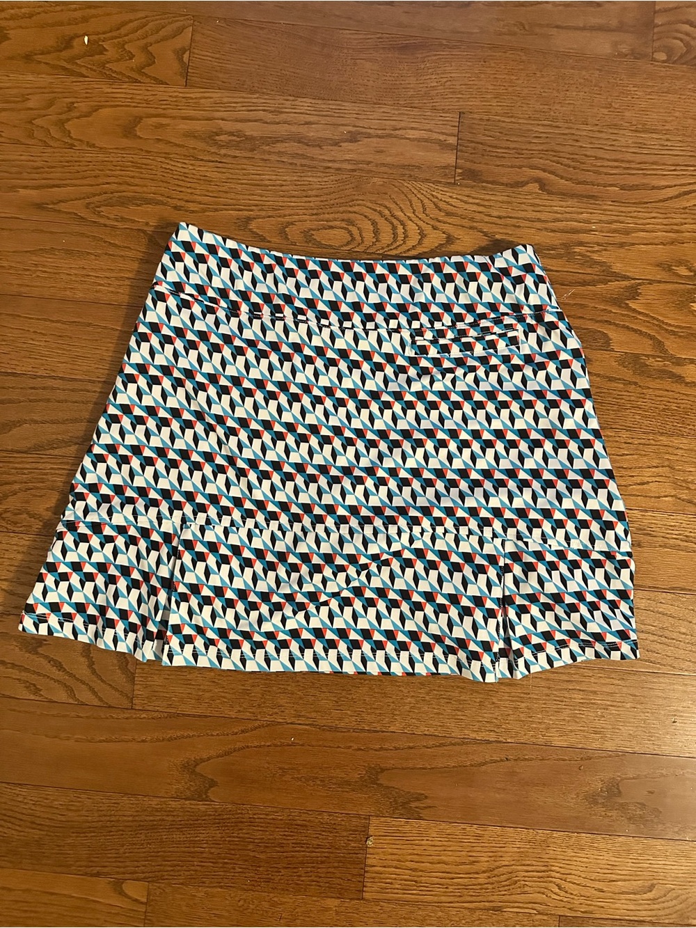 Tail White Label Women’s Geometric Blue Red Stretch Pull On Tennis Golf Skort M - Picture 5 of 6